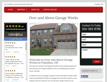 Tablet Screenshot of columbusgaragedoorinstaller.com